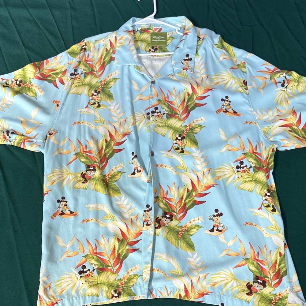 Tommy Bahama Disney Parks Mickey Hawaiian Shirt 3XB Big & Tall Surf Aloha
